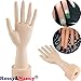 Rossy&Nancy Practice Flexible Mannequin Hand Nail Display with Soft Fingers and Practice Manicure Nails Hand