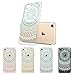 ESR iPhone 7 Case, iPhone 7 Retro Totem Series Clear with Datura Floral Pattern Designer Case,Hybrid Protective Case with Soft TPU Bumper and Hard Back Cover for Apple iPhone 7 4.7