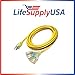12/3 100ft Wire Gauge 3 OUTLET Tri-Source SJT Indoor Outdoor Vinyl LIGHTED Electric Extension Cord, 100 Feet