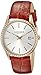 Akribos XXIV Women's AK883BR Round Silver Dial Three Hand Quartz Rose Gold Tone Strap Watch