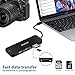 JDDZ Thunderbolt 3 USB Type-C Hub Adapter Docking with HDMI 4K Output, TF SD Card Reader, 2 USB 3.0 Ports for 2016/2017 MacBook Pro,Google Chromebook,Projector and more(Black)