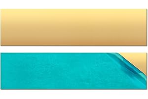 Uxney Brass Sheet,2" x 8"-18 Gauge(1mm) Thickness,99.9% Pure Brass Plates for DIY, Jewelry, Electrical, Repair, Industrial(2 Pac