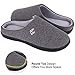 HomeIdeas Men's Coral Fleece Lining with High Density Memory Foam Classicism Slip-on Slipper (US Men's Size 13-14), Dark Gray