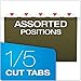 Pendaflex Reinforced Hanging Folders, Legal Size, Standard Green, 1/5 Cut, 25/BX (4153 1/5)