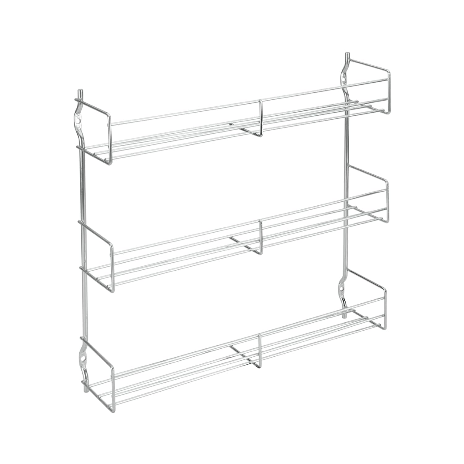 Metaltex 3-Tier 30 x 7 x 30 cm Chrome Plated Spice Rack