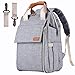 Baby Diaper Bag Backpack, Baby Bag,Multi-Function Waterproof Travel Nappy Bag for Baby Care, Large Capacity, Durable and Stylish Changing Bag for Mom and Dad with Changing Pad (B Grey)