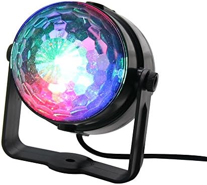 FAMONEY Party Light Disco Ball Led Sound Activated Magic Mini Stage Lights For Car Party Halloween Christmas DJ Bar Karaoke Home Wedding Show Club Pub