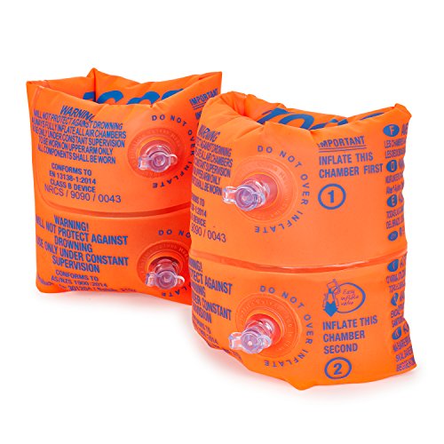 image for Zoggs Swimming Aid Children's Easy Inflate And Trade Roll-ups - Orange
