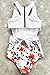 CUPSHE Women's Lilies Print Tank Top One-Piece Swimsuit,Lilies Print,Medium