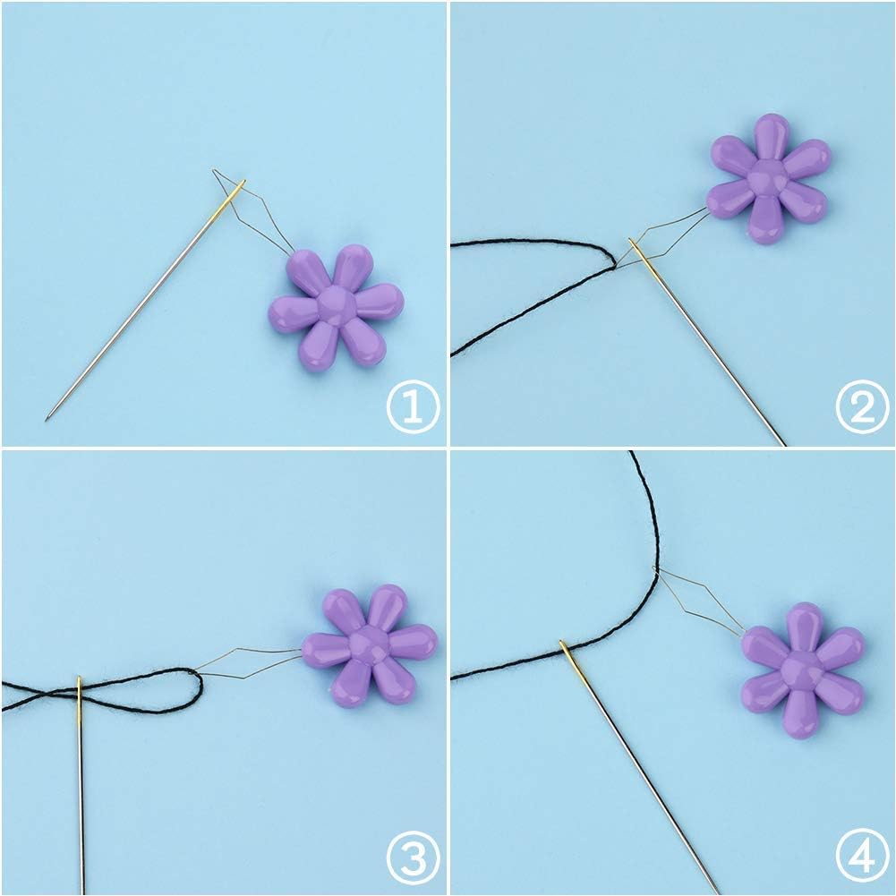 Needle Threader Flower Shape, 20 Pcs Flower Threader, Flower Threader - Image 5
