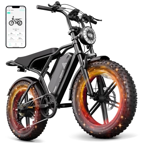 TST Electric Bike for Adults, 1500W Peak Motor 28 MPH 60/100 Miles Fat Tire Ebike with 48V 15Ah/25Ah Removable Battery 20