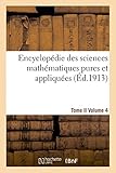 Image de Encyclopédie des sciences mathématiques pures et appliquées. Tome II. Quatrième volume (Litterature) (French Edition)