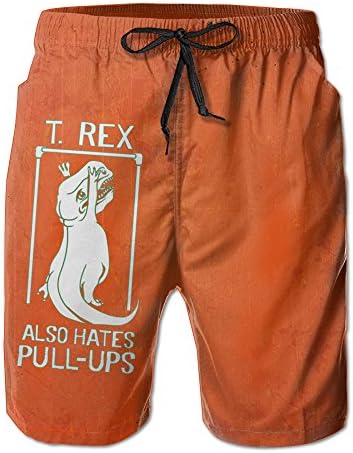 T Rex Also Hate Pull Ups Mens Board Shorts Marina Core Basic Surf Pants