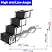 Large Dogs Car Step Stairs, Accordion Folding Pet Ramp for Indoor Outdoor Use, Lightweight Portable Auto Large Dog Ladder, Great for Cars, Trucks and SUVs Cargo, Couch and High Bed, 4 Steps