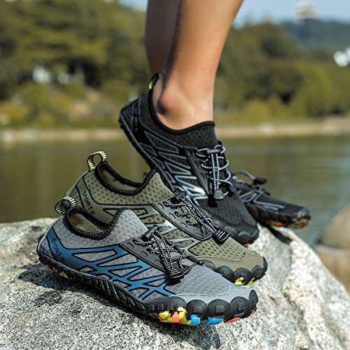 KARAZZO Mens Water Shoes Slip-on Toe Shoes Barefoot with Superior Cushioning