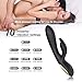 G Spot Rabbit Vibrator for Clitoris Stimulation,Rechargeable Quiet Vagina Stimulator with 10 Vibration Modes, Waterproof Dildo Sex Toys for Women and Couples