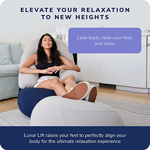 Moon Pod Lunar Lift Footrest for Bean Bag Chair, Gray The Zero