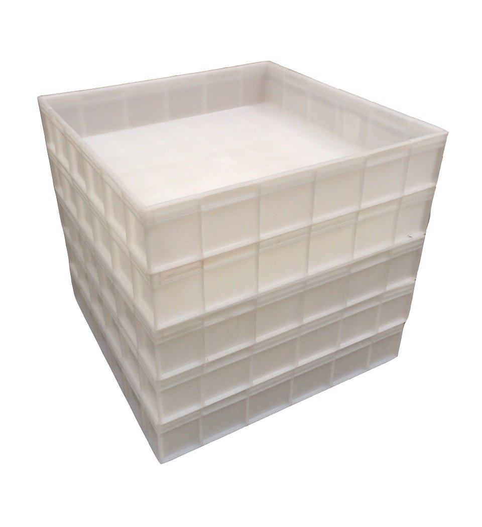 Square Food Grade Plastic Stacking Pizza Dough Bakery Trays