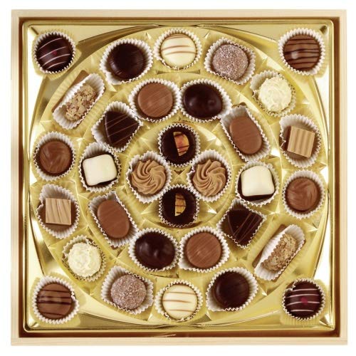 Lauensteiner Schatzkästchen | 400g Trüffel und Pralinen | 32 Pralinen ohne Alkohol | Geschenk in Buchenholzbox – Bild 4