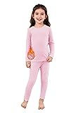 Zando Girls Thermal Underwear Set for Kids 3T-4T