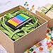 Whaline 229 Yards Christmas Raffia Paper Ribbon Craft Packing Paper Twine for Festival Gifts, DIY Decoration and Weaving, Christmas 1/4 inch Width (Green)