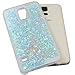 S5 Case,Liquid Quicksand Bling Love Heart Case for Galaxy S5,Adorable Flowing Floating Moving Shine Glitter Love Heart Hard Case for Samsung S5(Bling Blue)