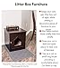 Internet's Best Decorative Cat House & Side Table | Cat Home Nightstand | Indoor Pet Crate | Litter Box Enclosure (Espresso)