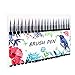 Firbon 21 Watercolor Brush Marker Pen, Water Based Brush Pen Set with Soft Flexible Tips for Coloring Books, Calligraphy, Drawing and Writing - Non Toxic
