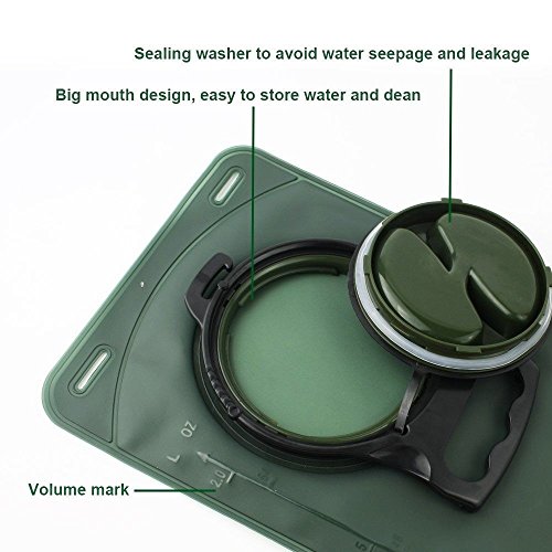 Hydration Bladder Water Reservoir, 2L Water Storage Bladder Bag for All  Kind of Hydration Pack,Tasteless and BPA-Free,TPU Material,Best for Hiking 