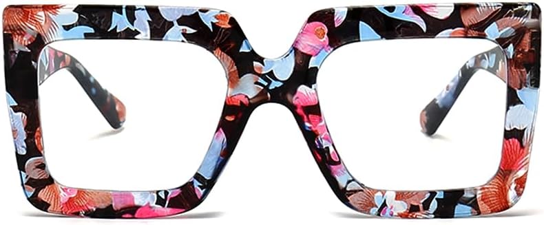 Amazon.com: Onrtry Oversized Square Blue Light Glasses for  display picture 2