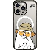 CASETiFY for iPhone 15 Pro Max Case - Impact Compatible with MagSafe | RIPNDIP CoLab | 8.2 ft. 4x Military Grade Drop Protection | Nermal S Thompson Case | Black