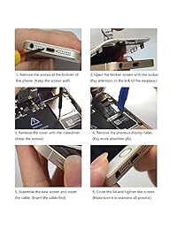 Pantalla LCD de repuesto para iPhone 7, pantalla táctil, digitalizador de pantalla de repuesto para montaje completo con kit de herramientas de reparación.