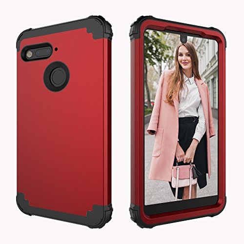 Essential Phone PH-1 Case,CASY MALL 3-Layer Heavy Duty Hybrid Full-Body Protect Case for Essential Phone PH-1 (Red)