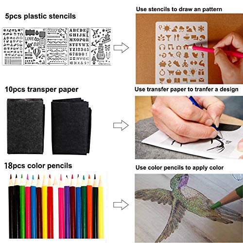 5 Professional+Pyrography+Adjustable+Temperature+Woodburning