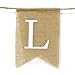 Andaz Press Real Burlap Fabric Pennant Hanging Banner Love is Sweet, Pre-Strung, No Assembly Required, 1-Set, Wedding Dessert Table Supplies Decorations