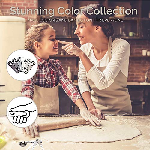 CuttleLab 22Piece Stainless Steel Measuring Cups and Spoons Set, Tad