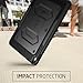 New iPad Pro 10.5 inch Case, [Heavy Duty] i-Blason New Apple iPad Pro 10.5 2017 release Armorbox Hybrid Full-body Protective Kickstand Case with Front Cover and Built-in Screen Protector (Black)