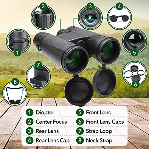 Starscope Binoculars 10X42 HD Long Range Binoculars for Hunting, Bird