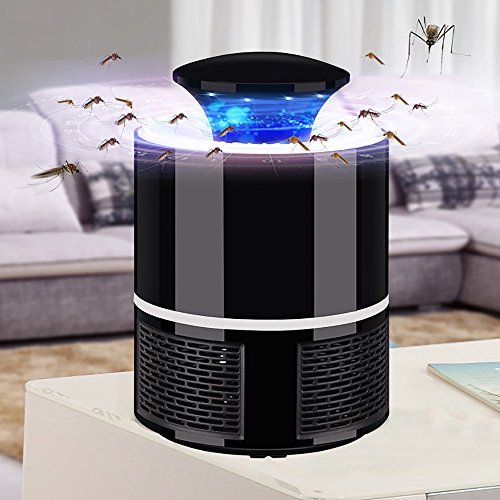 BBTshop Robot Mosquito Killer Lamp - Household Mute Non-Radiation Physical Mosquito Repellent Lamp -Safe Low Noise (Black)