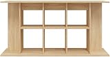 vidaXL Engineered Wood Aquarium Stand Sonoma Oak Spacious Storage view 5