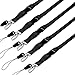 5 Pack of Neck Lanyards with Detachable Buckle, Enhanced Model Hook and Quick Release Tether - Ideal for ID Badges, Keys, Cell Phones, USB Sticks, Whistles, etc. - Strong Nylon - One Size Fits All