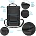 FORTEM Car Back Seat Organizer Insulated Pockets | Backseat Organizer for Kids | iPad/Tablet Holder| Protects Seats & Keeps Car Organized | Black 600D Nylon Material | Bonus Safety Hammer