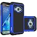 J1 2016 Case, Galaxy Amp 2 Case, Galaxy Express 3 Case, OEAGO [Shockproof] [Impact Protection] Hybrid Dual Layer Defender Protective Case Cover for Samsung Galaxy Amp 2 / J1 2016 / Express 3 - Blue