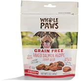 Whole Paws, Grain-Free Dog Jerky Treats, Baked Salmon Recipe, 5 Ounce