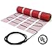 10 sqft HeatTech 120V Electric Radiant Floor Heating Mat for Tile, Stone - Bathroom Floor Heating Mat with Adhesive Backing Mesh