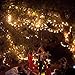 (Remote and Timer)Abkshine 100 LED Warm White Globe String Lights Outdoor, Waterproof Battery Powered LED Starry Light Fairy Light for Patio Umbrella Garden Party Xmas Tree Wedding Decoration