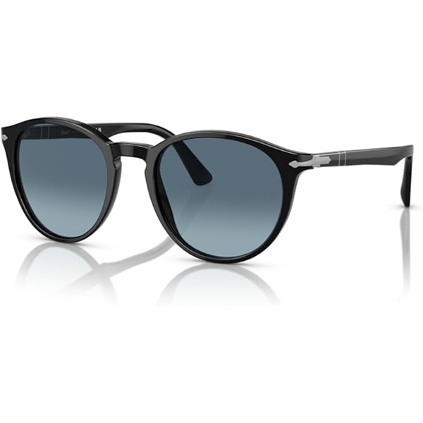 Persol Sunglasses, Crystal Lenses, Black Sunglasses, + Case (PO3226S, PO3316S) Persol PO3316S with Black Frame and Green Lenses | Persol® US main image 2