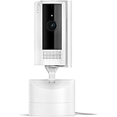 Ring Pan-Tilt Indoor Cam (newest model), See all around your home or business with 360° pan coverage, HD video, plus Two-Way Talk, White