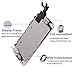 Nroech Screen Replacement for iPhone 5S (White), Full Assembly with Front Camera, Ear Speaker, Facing Proximity Sensor, Home Button Pre-assembled, Repair Tools and Tempered Glass Screen Protector