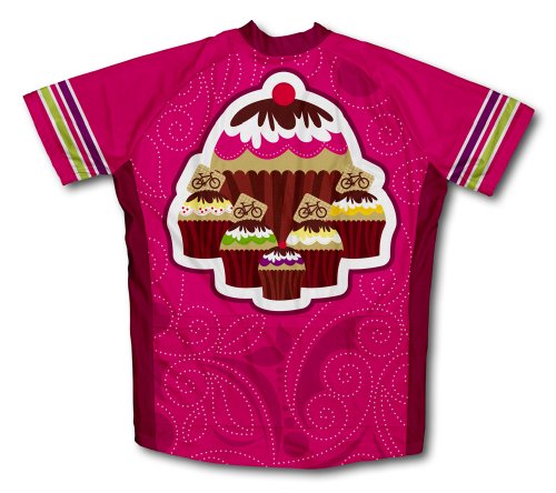 ScudoPro Cup Cake Short Sleeve Cycling Jersey for Women - Size S